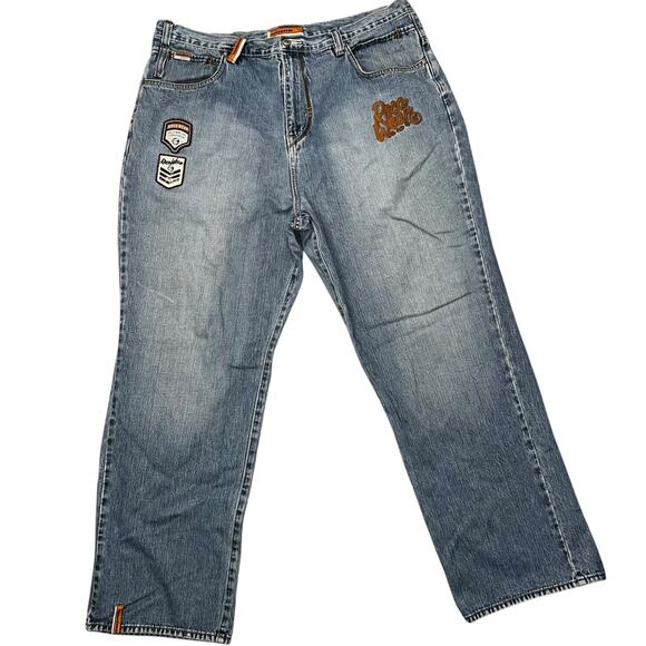 Roca Wear vintage y2k denim men's baggy jeans size 42W x 34L hip hop